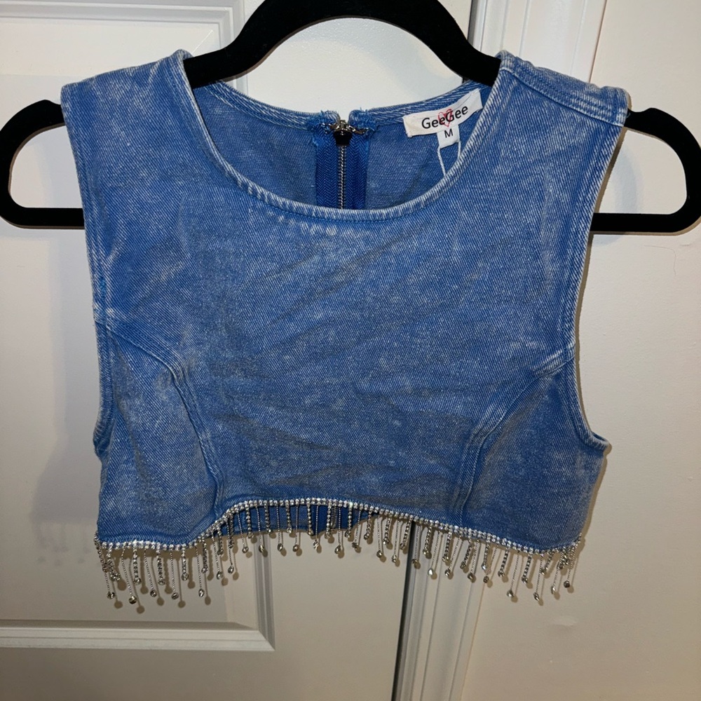 NWT denim tank top